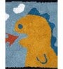 Orange Abstract Cotton 24x16 Inches AntiSkid Door Mat (1Pc)