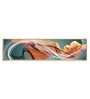Orange Abstract Ribbon Design Canvas Art Print