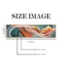Orange Abstract Ribbon Design Canvas Art Print