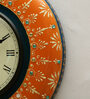 Orange Analog Traditional Wall Clock