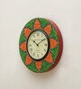 Orange Analog Traditional Wall Clock