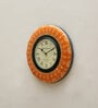 Orange Analog Traditional Wall Clock