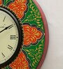 Orange Analog Traditional Wall Clock