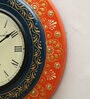 Orange Analog Traditional  Wall Clock