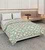 Orange and Blue 100% COTTON Solid 150 GSM King Bed Comforter