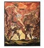 Orange Attack On Titan Canvas Original Wall Painting