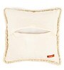 Orange Floral Blended Cotton 16 x 16 Inches Cushion Covers (Set of 3)