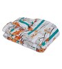 Orange Blue 100% COTTON Solid 150 GSM King Bed Comforter