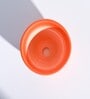 Orange Ceramic Apple Shape Desk Pot Planter