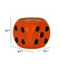 Orange Ceramic Ludo Dana Shape Big Desk Pot