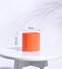 Orange Ceramic Pipe Shape Desk Pot Planter