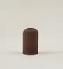 Brown Ceramic Ribbed Vase (1 Pc)