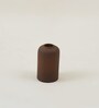 Brown Ceramic Ribbed Vase (1 Pc)