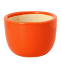Orange Ceramic Small V Cup Shape Flower Pot