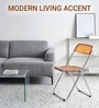 Orange Colour  Acrylic Finish Folding Ether Chair