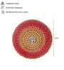 Orange Colour Engineered Wood 15 Inch Wall Art With 3D Design  & Tree