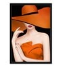 Fun Ideas For Your Business Name Orange Canvas Framed People and Places Art Print