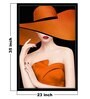 Fun Ideas For Your Business Name Orange Canvas Framed People and Places Art Print