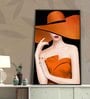 Fun Ideas For Your Business Name Orange Canvas Framed People and Places Art Print