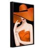 Fun Ideas For Your Business Name Orange Canvas Framed People and Places Art Print