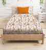 Orange Cotton 1 Single Bedsheet with 1 Pillow Cover