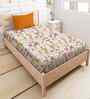 Orange Cotton 1 Single Bedsheet with 1 Pillow Cover
