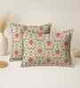 Orange Cotton 27x18 Inches Pillow Covers (Set of 2)