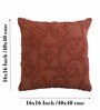 Rust Cotton Textured 16x16 inches (Set of 2) Cushion Covers