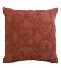 Rust Cotton Textured 16x16 inches (Set of 2) Cushion Covers