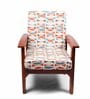 Orange Cotton Geometrical 20x20 Inches 1 Seater Sofa Chair Covers (Pack of 10)