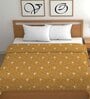 Orange Cotton Floral 500 GSM Double Bed Comforter