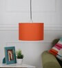 Eriko Orange Cotton Hanging Light