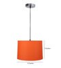 Eriko Orange Cotton Hanging Light
