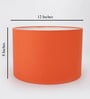 Lavery Orange Cotton Fabric Solid Lampshade
