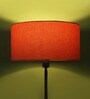 Emmett Orange Cotton Fabric Solid Lampshade