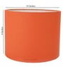 Rocky Orange Cotton Fabric Solid Lampshade