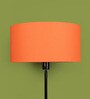 Emmett Orange Cotton Fabric Solid Lampshade
