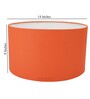 Fondi Orange Cotton Fabric Solid Lampshade