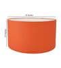 Trento Orange Cotton Fabric Solid Lampshade