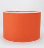 Lavery Orange Cotton Fabric Solid Lampshade