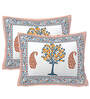 Orange 220 TC Cotton Traditional 28 x 18 Inch inches Pillow Covers (Pack of 2)