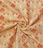 Orange Cotton Geometrical 144 TC Single Bed Dohar