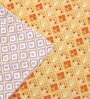 Orange Cotton Geometrical 144 TC Single Bed Dohar