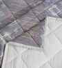 Orange Cotton Polyester Geometric Print 110 GSM Double Bed Quilt