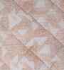Orange Cotton Polyester Geometric Print 121 GSM Double Bed Quilt