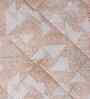 Orange Cotton Polyester Geometric Print 121 GSM Single Bed Quilt