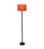 Cherosi Orange Cotton Shade Club Floor Lamp With MDF Base