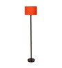 Cherosi Orange Cotton Shade Club Floor Lamp With MDF Base