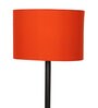 Cherosi Orange Cotton Shade Club Floor Lamp With MDF Base