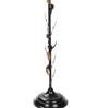 Royal Orange Cotton Shade Club Floor Lamp With Metal Base
